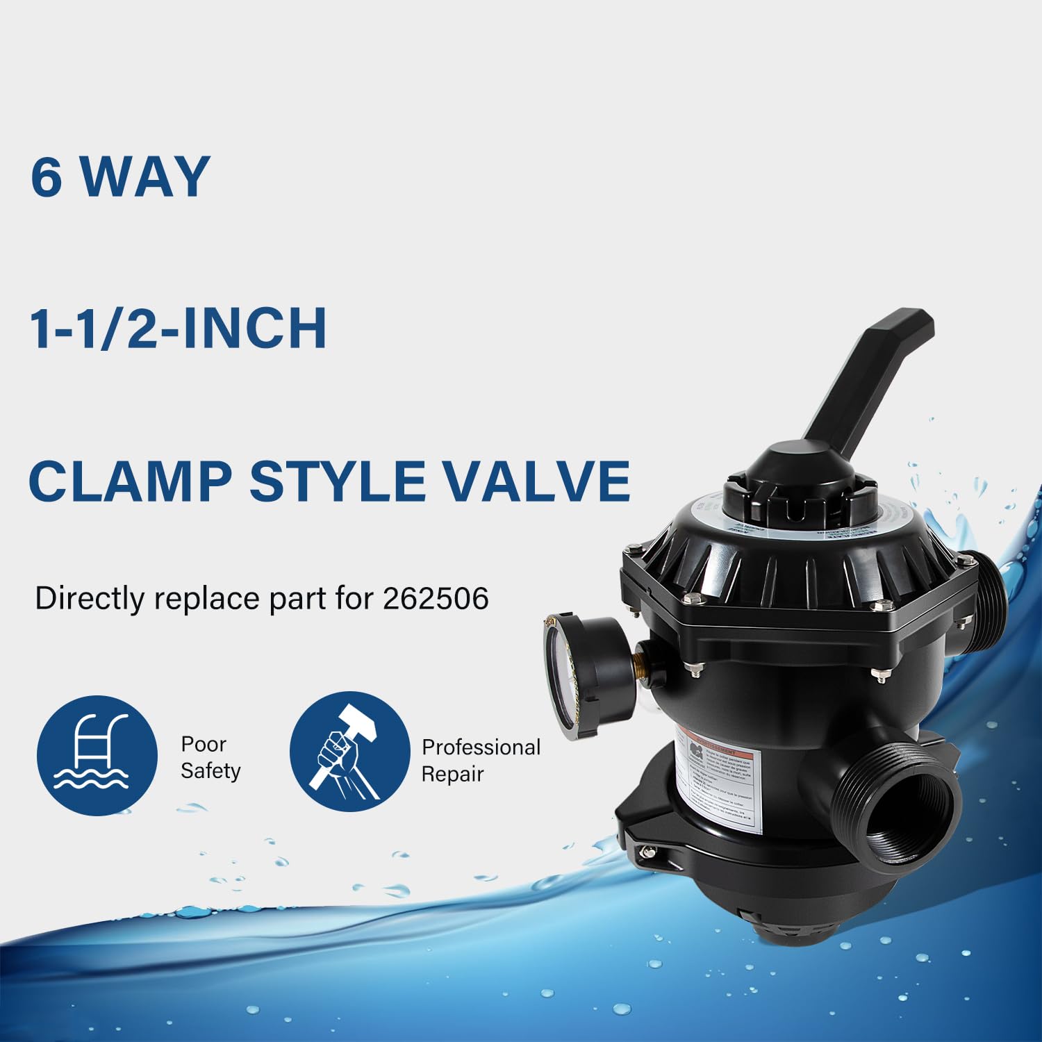3B 専用 Pentair OEM Backwash Valve 1.5